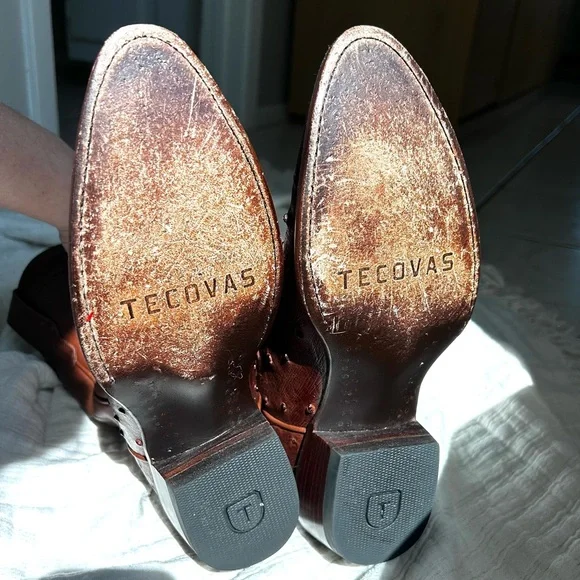 Tecovas Brown Heeled Boots - Picture 2 of 7